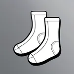 classic white socks image